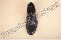 Black leather formal shoe photo reference 0001